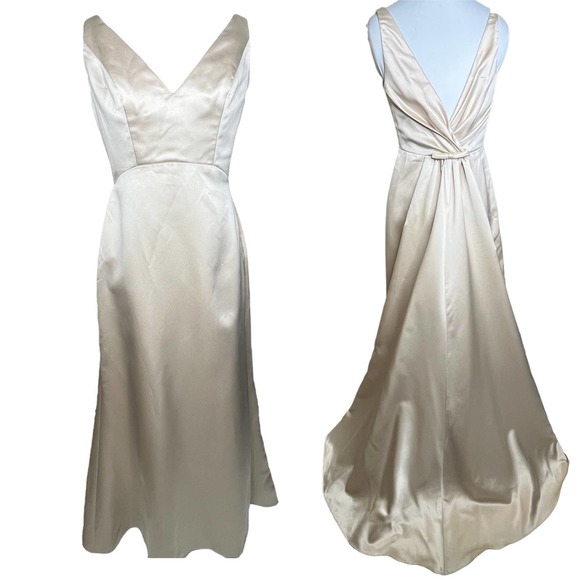 Jim Hjelm Dresses & Skirts - Jim Hjelm Occasions Gold Ivory Gown Wedding Gown / Bridesmaid / Prom Maxi Dress